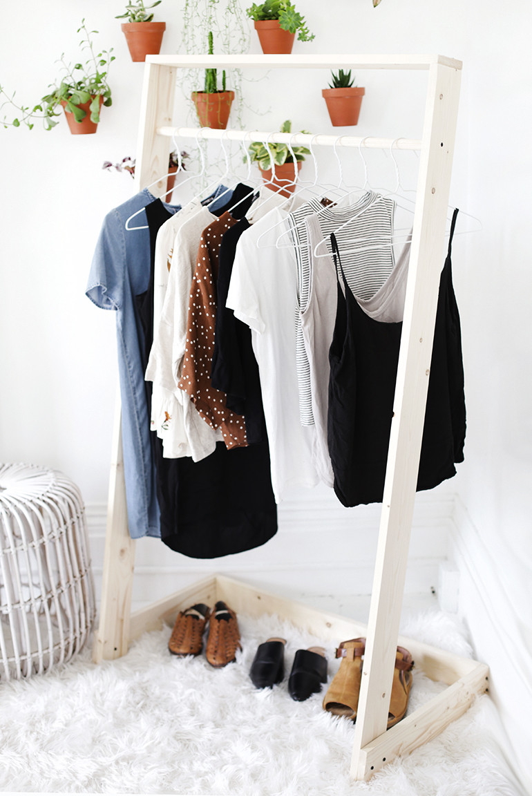 DIY Clothing Rack Wood
 DIY Wooden Clothing Rack The Merrythought