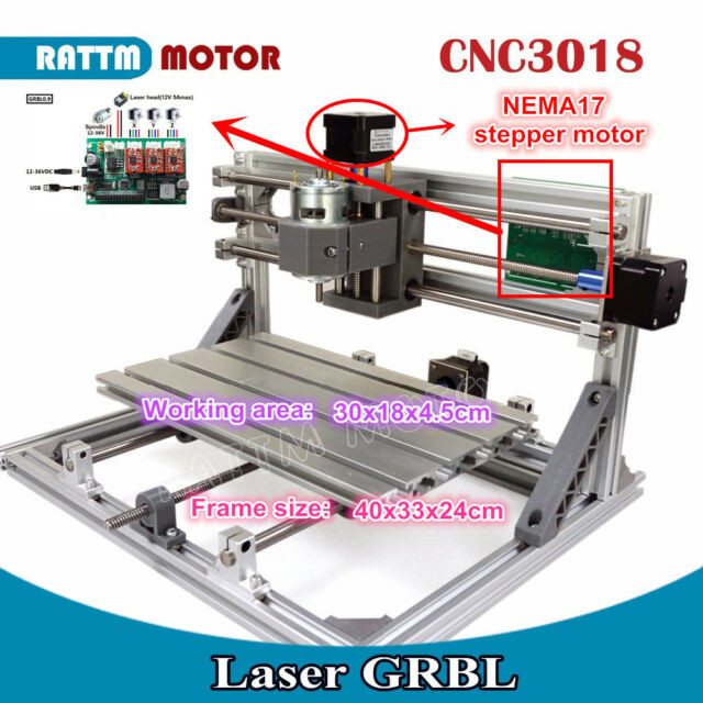 DIY Cnc 3 Axis Engraver Machine Pcb Milling Wood Carving Router Kit Arduino Grbl
 3 Axis Desktop DIY Mini 3018 GRBL Engraving Machine PCB