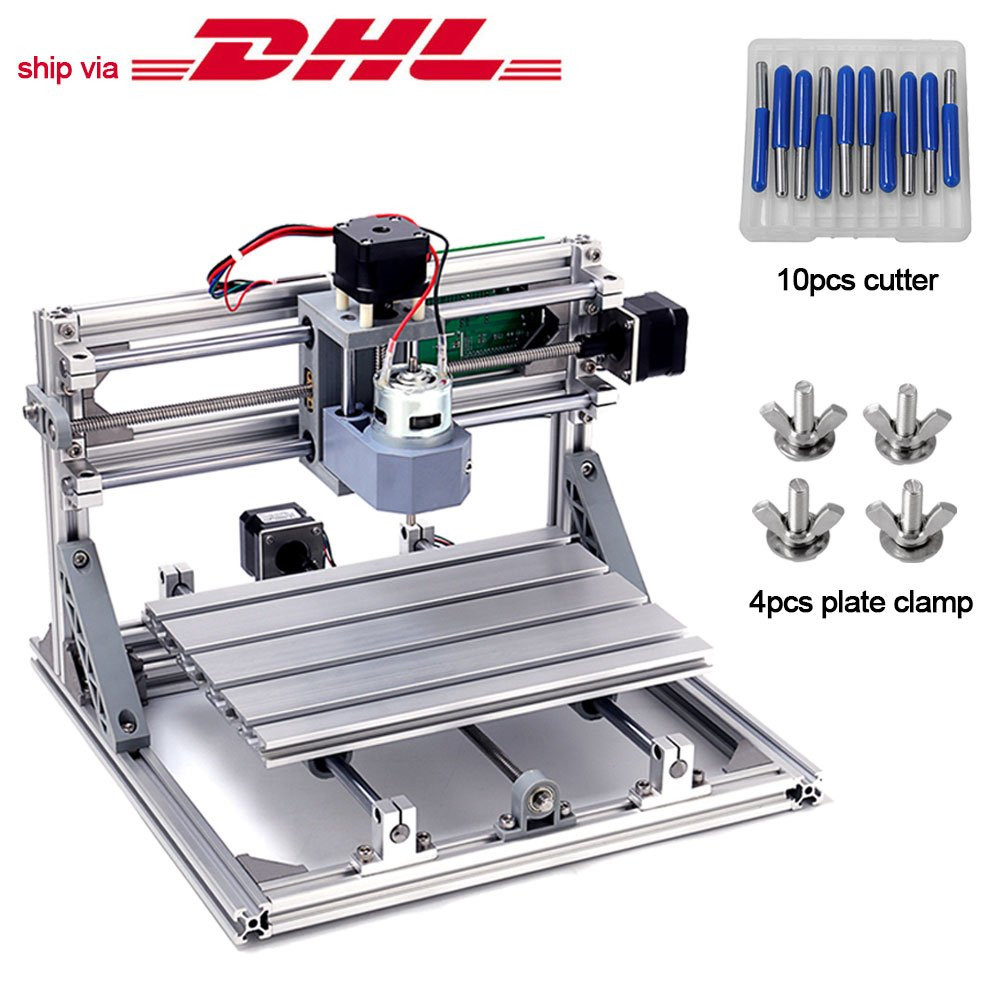 DIY Cnc 3 Axis Engraver Machine Pcb Milling Wood Carving Router Kit Arduino Grbl
 Buy DIY CNC Router Kits 2418 GRBL Control 3 Axis Plastic