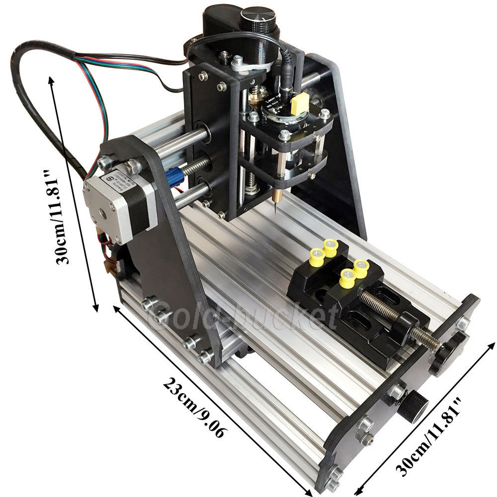 DIY Cnc 3 Axis Engraver Machine Pcb Milling Wood Carving Router Kit Arduino Grbl
 Mini 3 Axis Desktop CNC Router Kit Wood PCB Milling