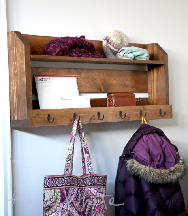 DIY Coat Rack Shelf
 Awesome Coat Rack With Ideas For Your Home