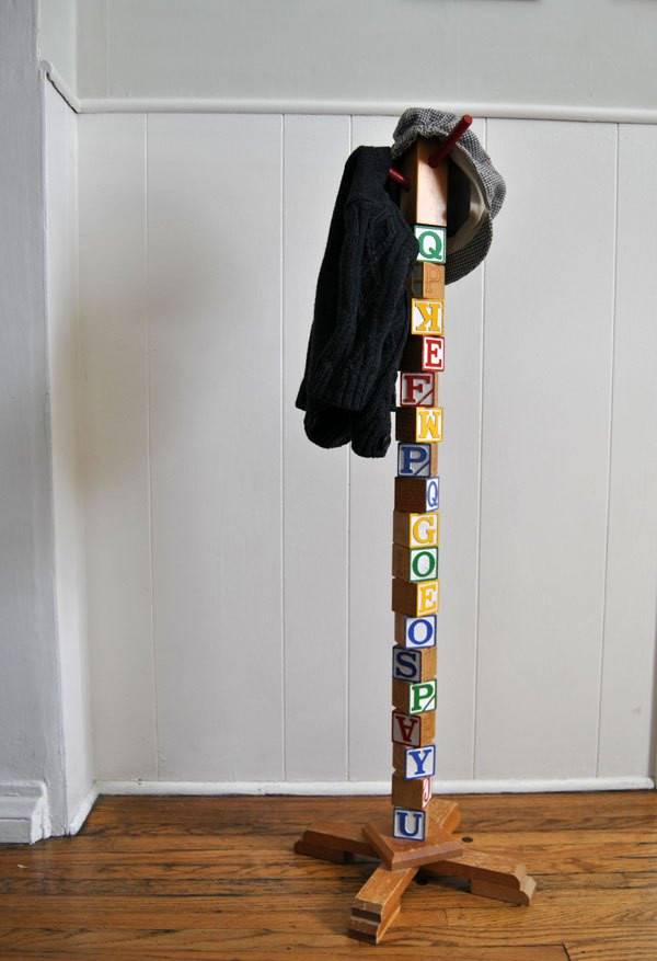 DIY Coat Rack Stand
 building block coat rack 9 DIY for Life