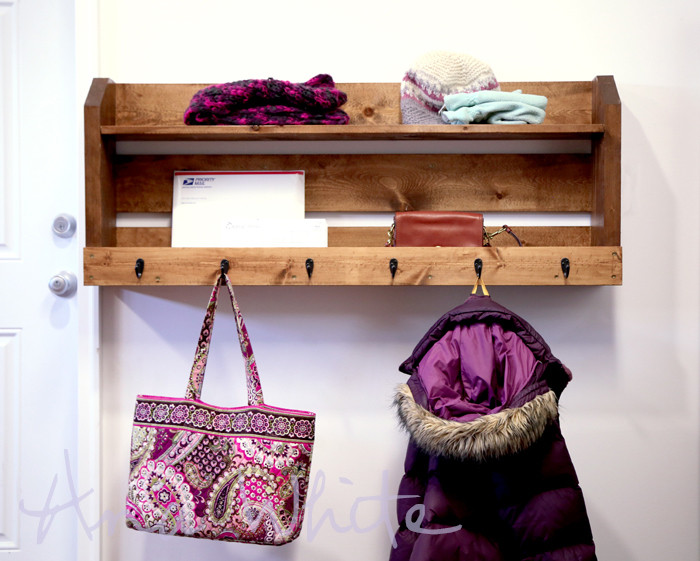 DIY Coat Rack With Shelf
 Ana White