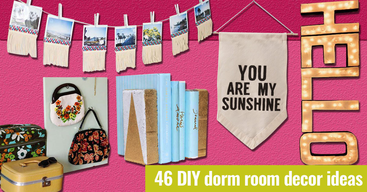 DIY College Dorm Decor
 46 Best DIY Dorm Room Decor Ideas