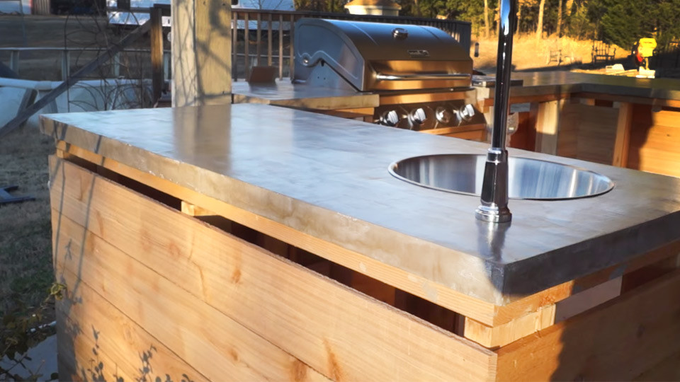 Diy Concrete Kitchen Countertop
 How to DIY Bud Friendly Concrete Countertops