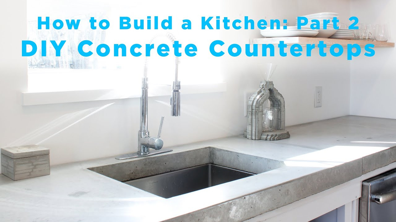 Diy Concrete Kitchen Countertop
 DIY Concrete Countertops
