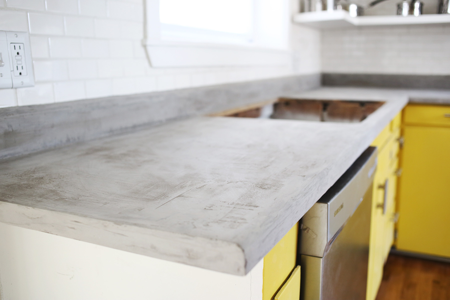 Diy Concrete Kitchen Countertop
 Concrete Countertop DIY A Beautiful Mess