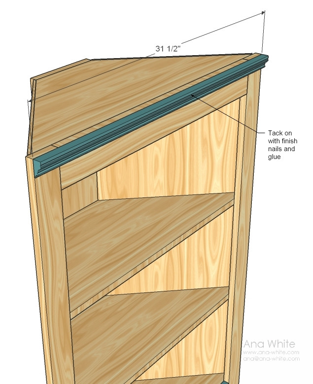 DIY Corner Shelf Plans
 Corner Cupboard