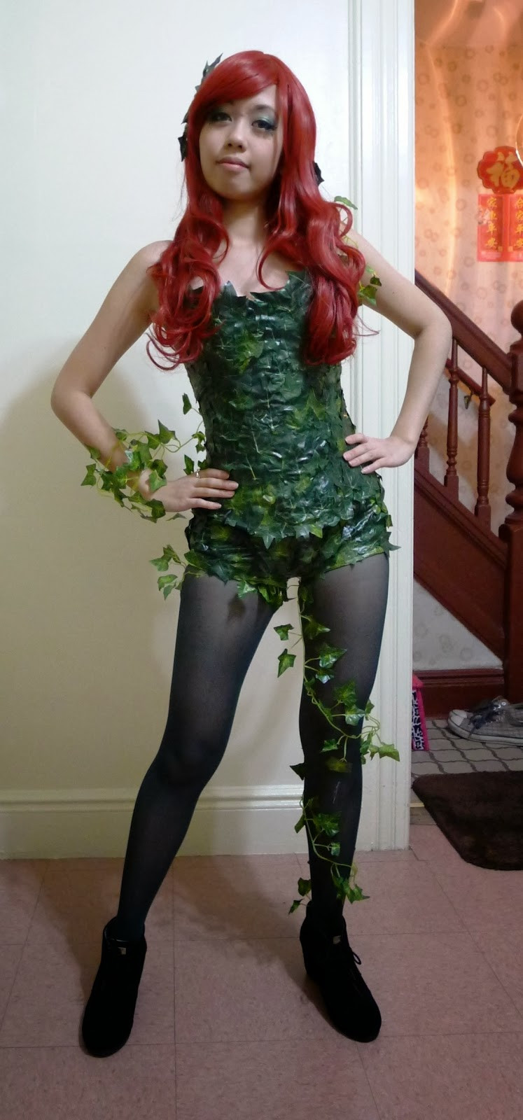 DIY Cosplay Costumes
 Halloween Easy Poison Ivy Cosplay Costume and Makeup my