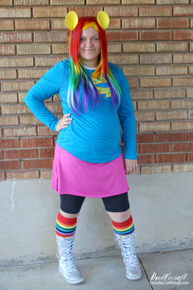 DIY Cosplay Costumes
 Doodlecraft My Little Pony Rainbow Dash Cosplay Costume DIY