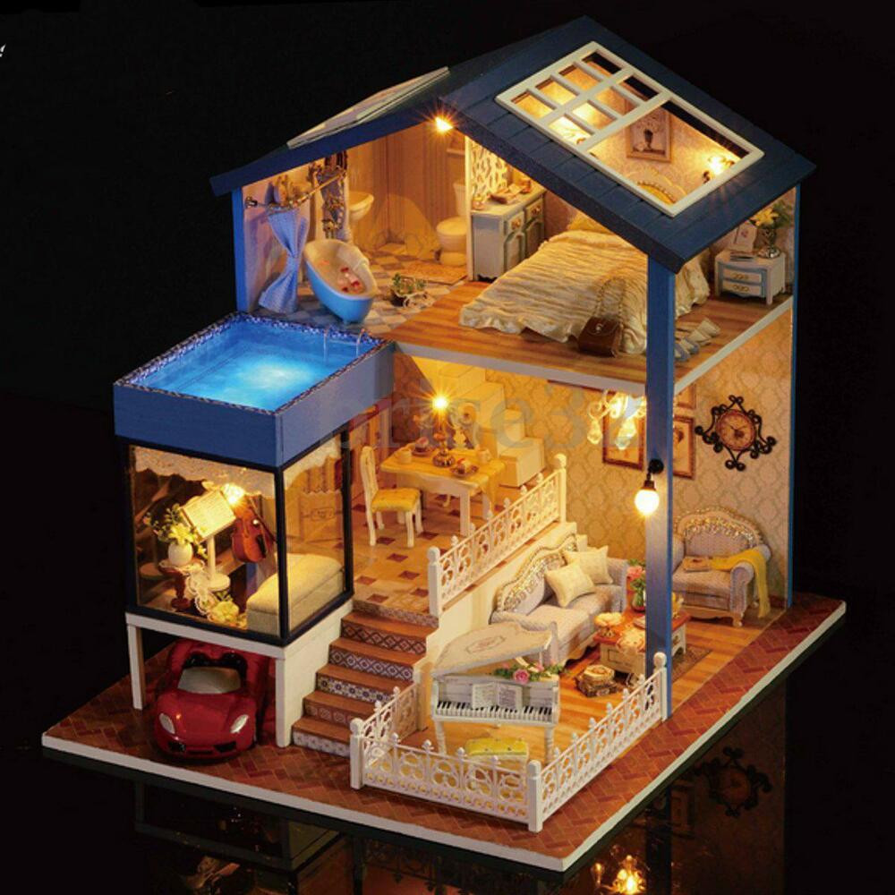 DIY Cottage Kits
 Seattle Cottage Dollhouse Miniature DIY Kit Dolls House