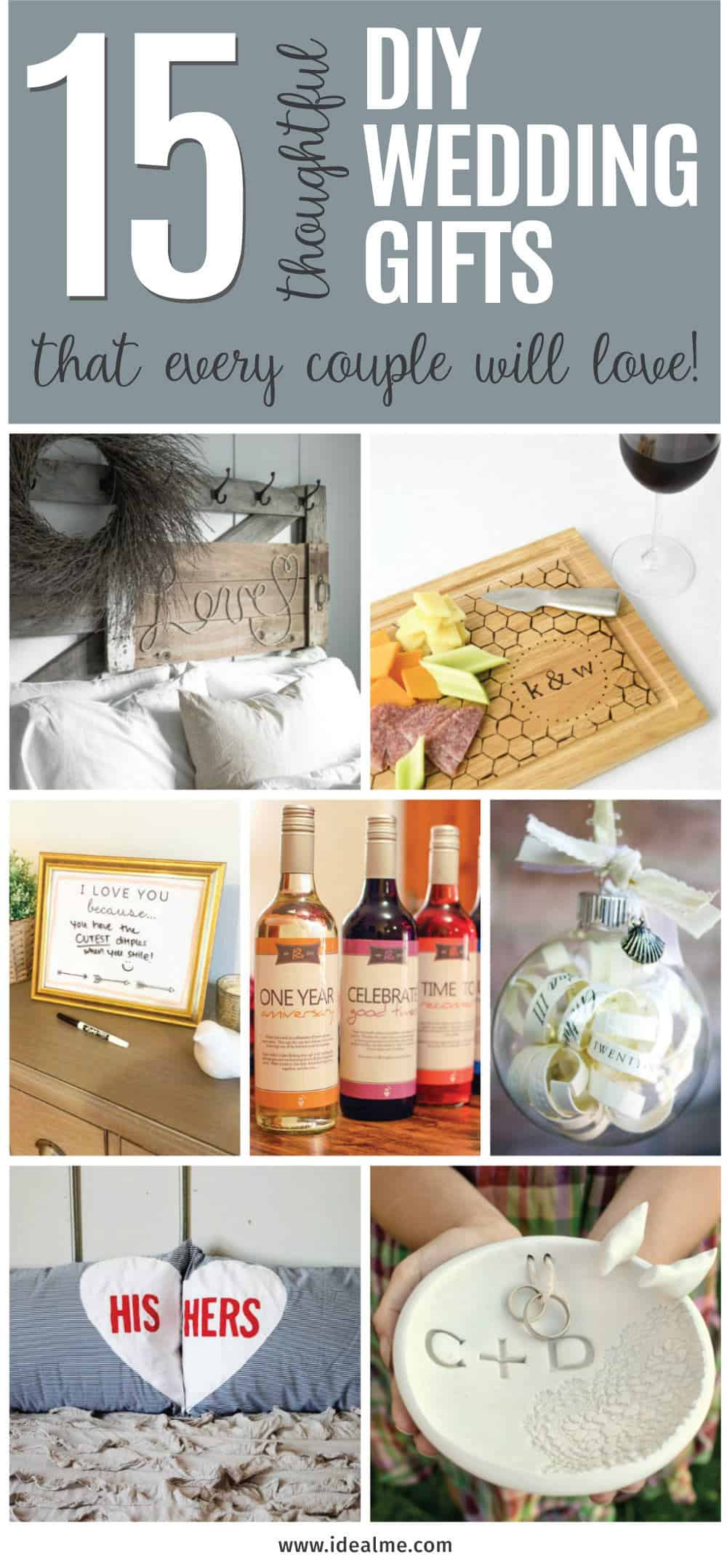 DIY Couple Gifts
 15 Thoughtful DIY Wedding Gifts that Every Couple Will