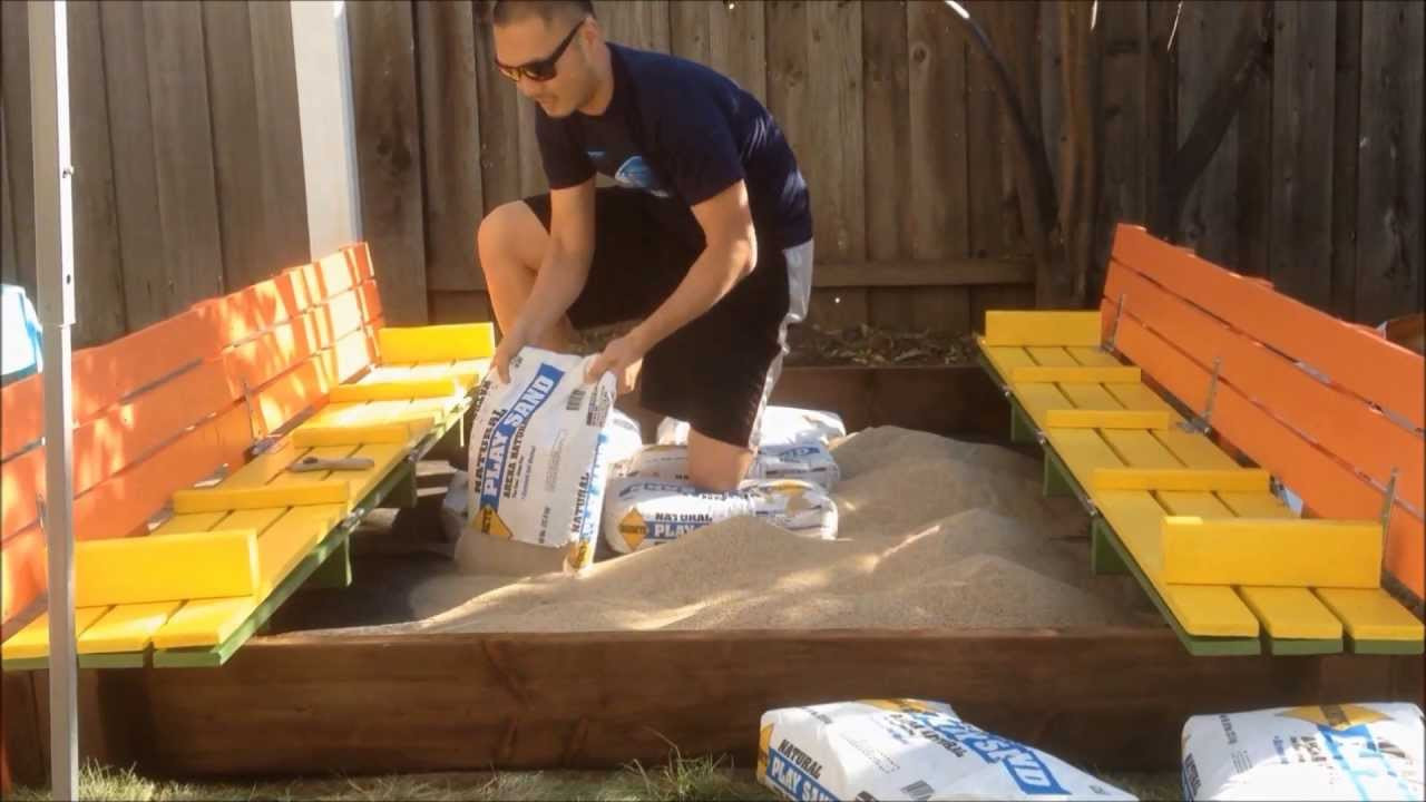 DIY Covered Sandbox
 DIY sandbox