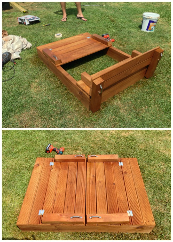 DIY Covered Sandbox
 DIY Sandbox Projects Picture Instructions