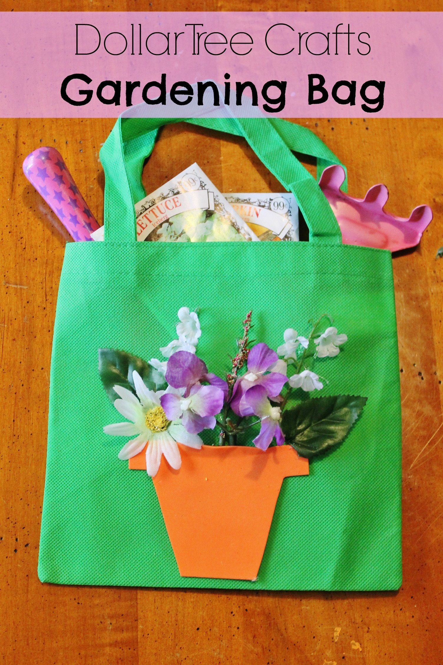 DIY Crafts For Toddlers
 DIY Gardening Tote Bag Dollar Store Spring Craft for Kids