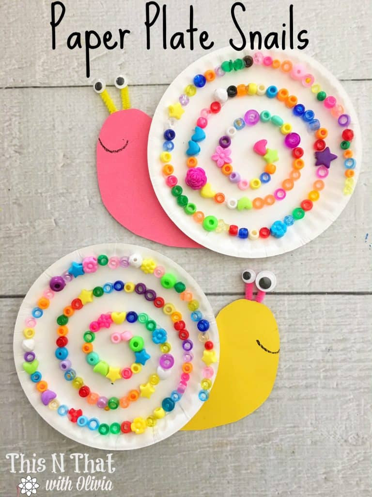 DIY Crafts For Toddlers
 Paper Plate Snails Craft for Kids Snail Craft DIY Kids