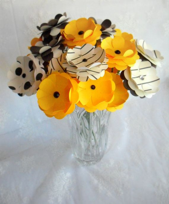 DIY Crafts Homewood
 Daisy Paper Flowers Set of Twelve for making DIY by