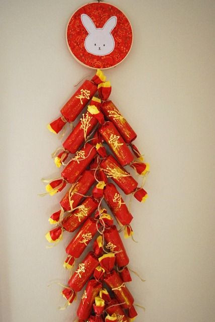 DIY Crafts Homewood
 Lunar New Year Firecracker Wall Hanging The Silly Pearl