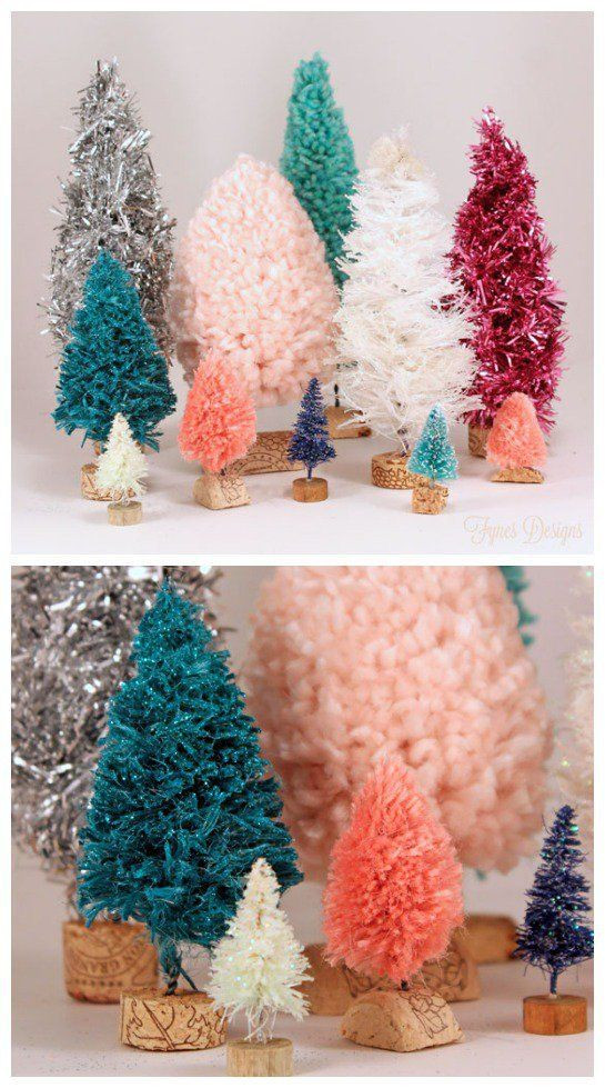 DIY Crafts Homewood
 How To Handmade Bottle Brush Trees With images