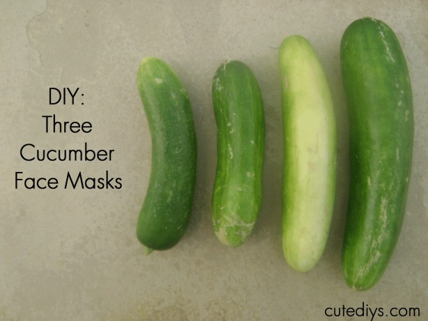 DIY Cucumber Face Mask
 DIY 3 Homemade Cucumber Face Masks Cutediys