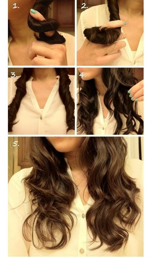 DIY Curly Hair
 curly diy diy curly hair hair image on Favim