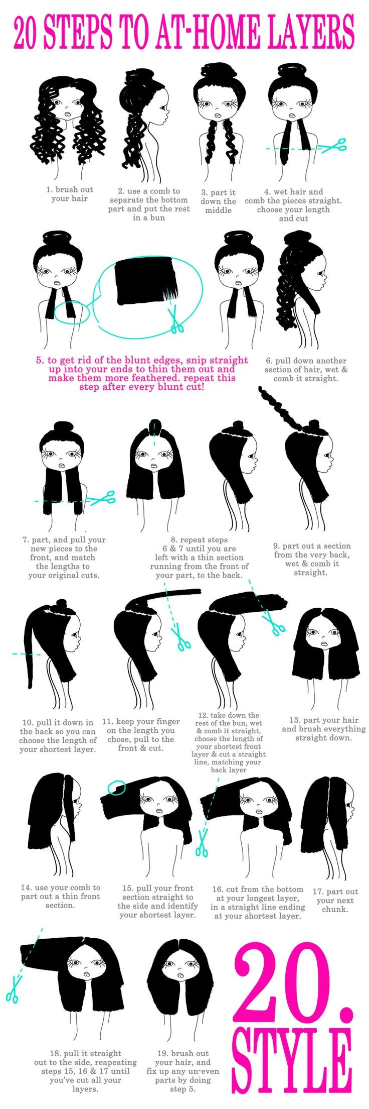 DIY Cutting Your Own Hair
 Pin on HAIR