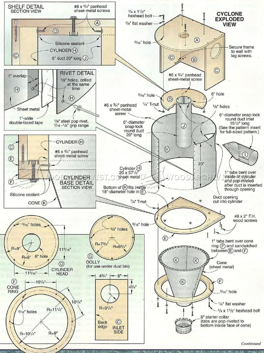 DIY Cyclone Dust Collector Plans
 DIY Cyclone Dust Collector • WoodArchivist