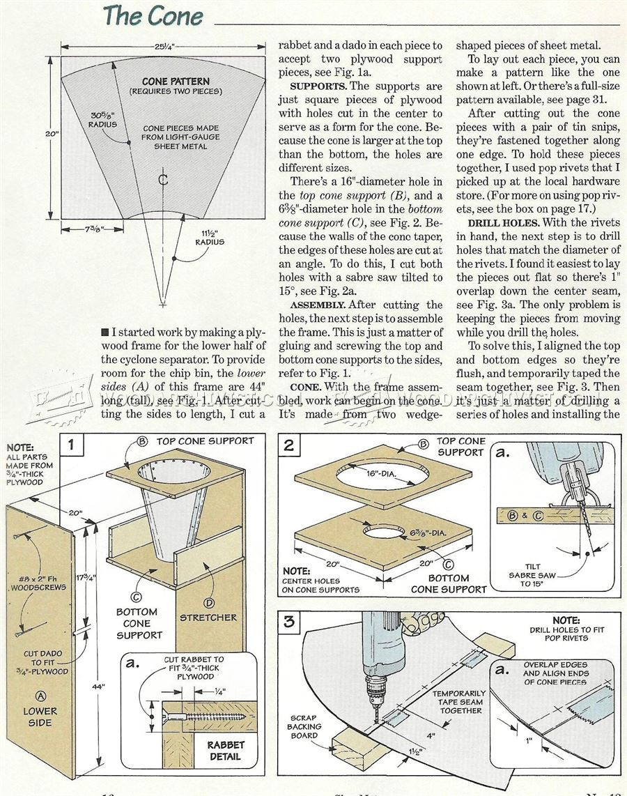 DIY Cyclone Dust Collector Plans
 DIY Cyclone Dust Collector • WoodArchivist