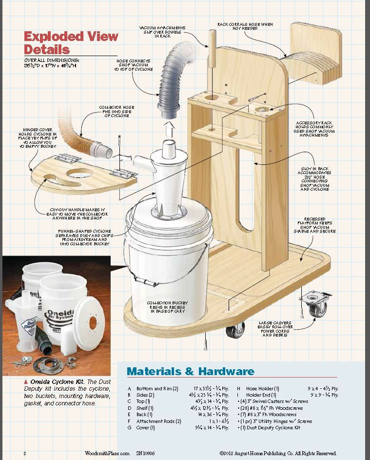 DIY Cyclone Dust Collector Plans
 Homemade Cyclone Dust Collector Plans