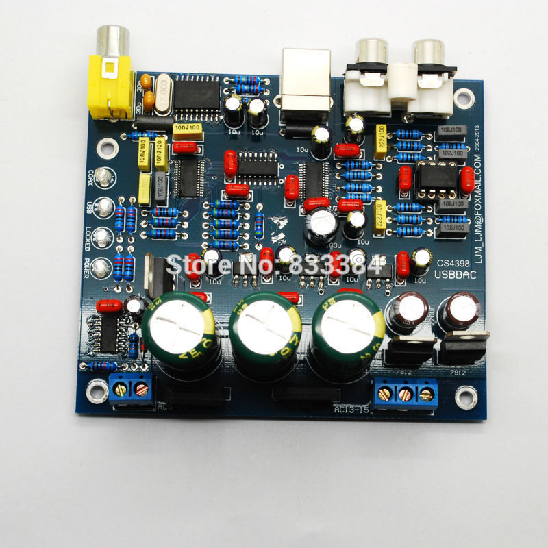 DIY Dac Kit
 Aliexpress Buy LJM USB DAC Kit CS8416 CS4398 USB