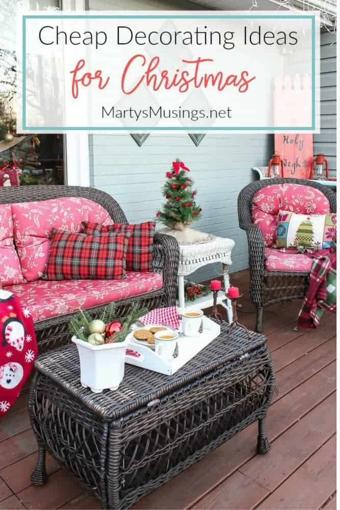 DIY Deck Decorating
 Inexpensive Deck Decorating Ideas for Christmas