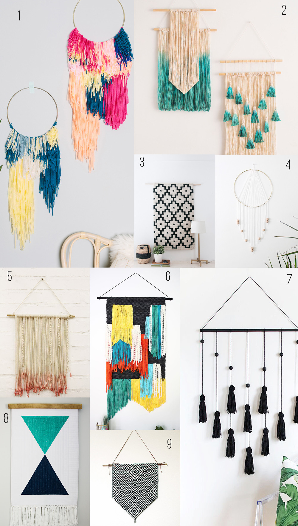DIY Decor Crafts
 9 AMAZING DIY WALL HANGINGS Tell Love and Party