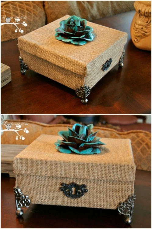DIY Decorative Box
 35 Brilliant DIY Repurposing Ideas For Cardboard Boxes