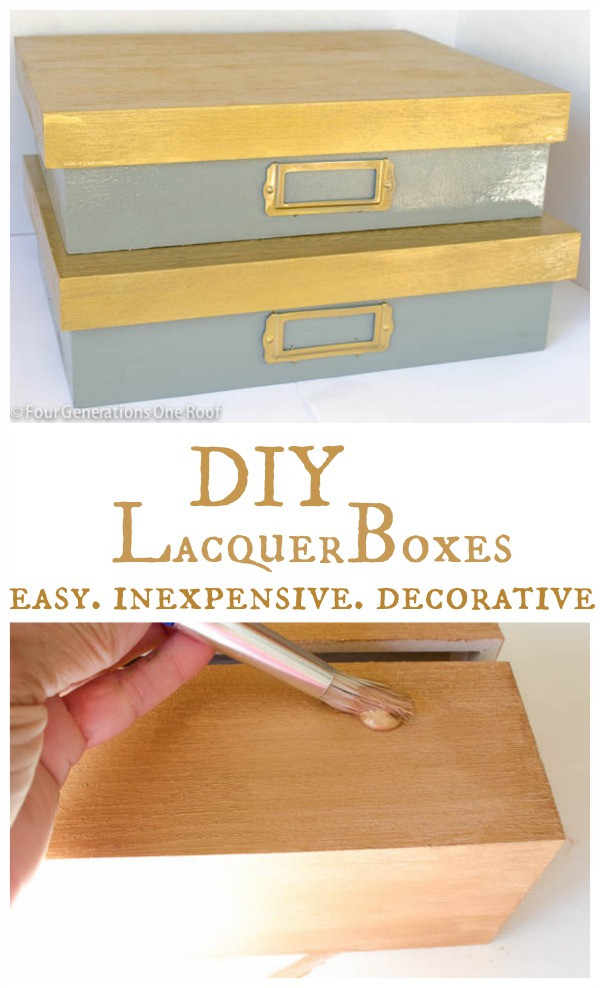 DIY Decorative Boxes
 DIY Lacquer decorative boxes Four Generations e Roof