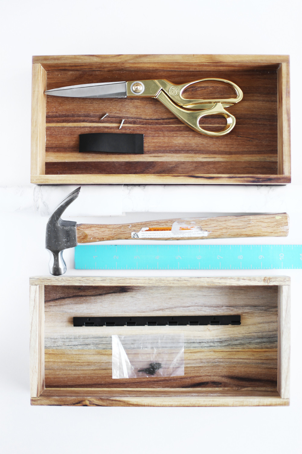 DIY Decorative Boxes
 Make A Decorative box Using Two Bath Trays — DIY Blog