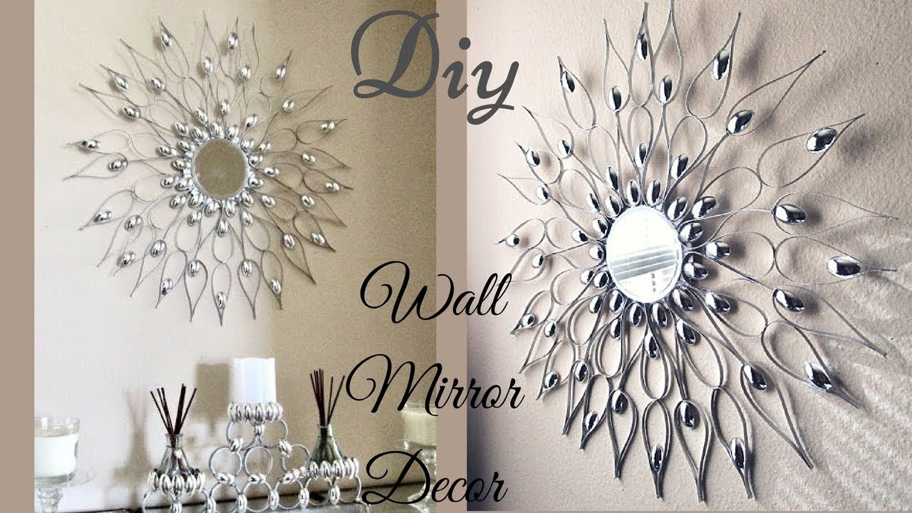 DIY Decorative Mirrors
 Diy Quick and Easy Glam Wall Mirror Decor Wall Decorating