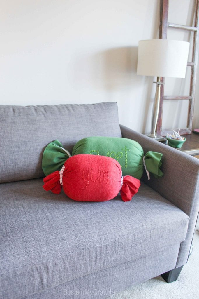DIY Decorative Pillow
 DIY No Sew Sweet Candy Throw Pillows – Sustain My Craft Habit