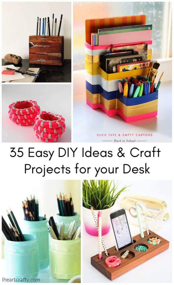 DIY Desk Organization Ideas
 35 Easy DIY Desk Organizer Ideas To Organize Messy Things