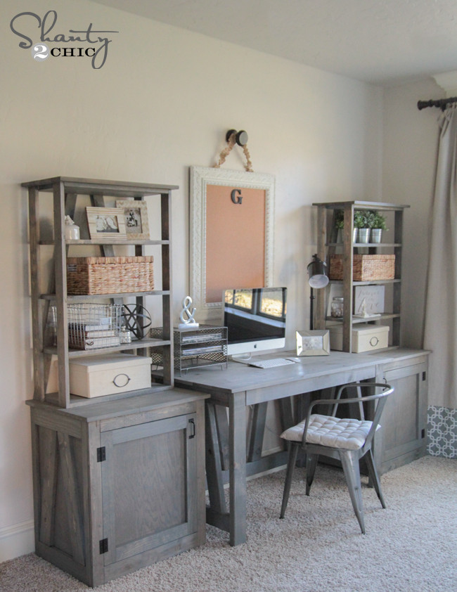 DIY Desk Plans
 DIY Bookcase Shanty 2 Chic