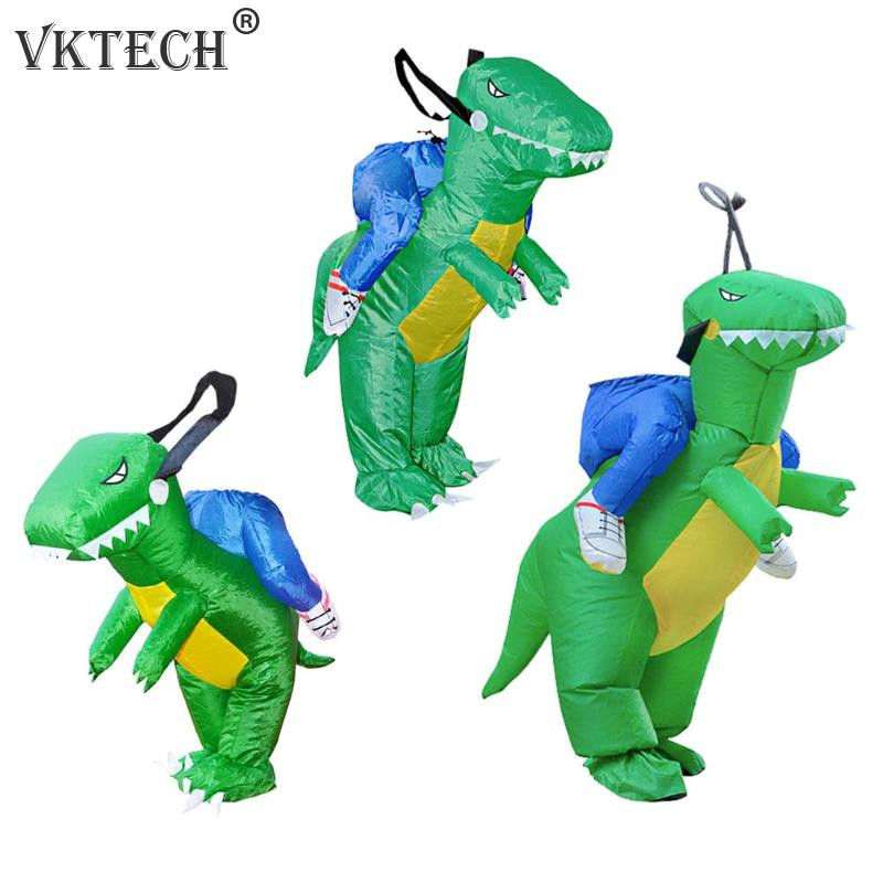 DIY Dinosaur Costumes For Adults
 3D Stand Riding Inflatable Dinosaur Costume Party Dress