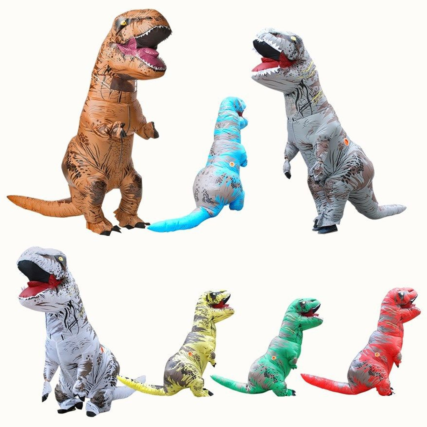 DIY Dinosaur Costumes For Adults
 Adult T REX Inflatable Costume Halloween Cosplay Jurassic