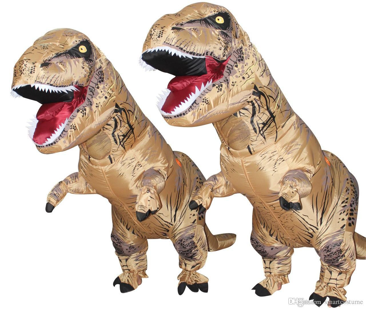 DIY Dinosaur Costumes For Adults
 Fancy Dress Mascot Giant Inflatable Dinosaur Suit For