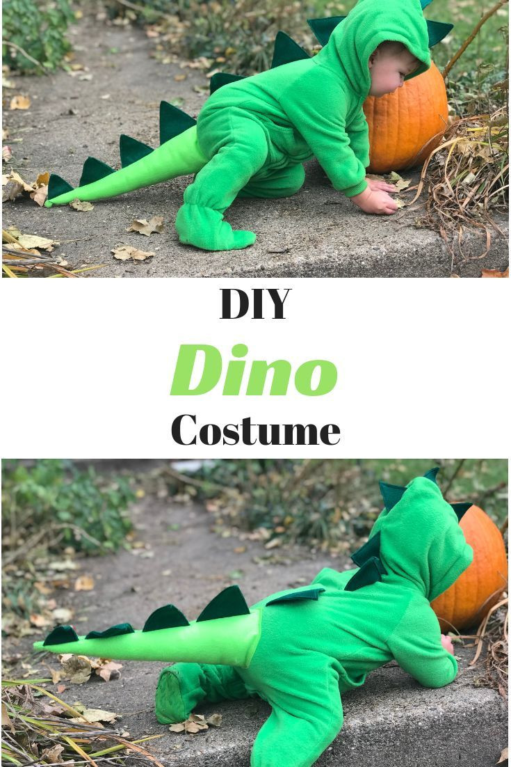 DIY Dinosaur Costumes For Adults
 DIY Dino Costume with FREE spike pattern for kids and