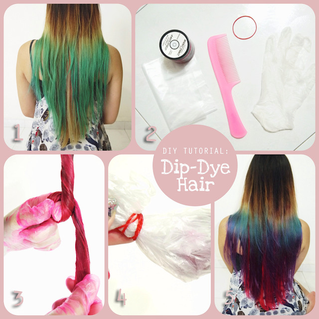 DIY Dip Dye Hair
 Hair Days on Pinterest