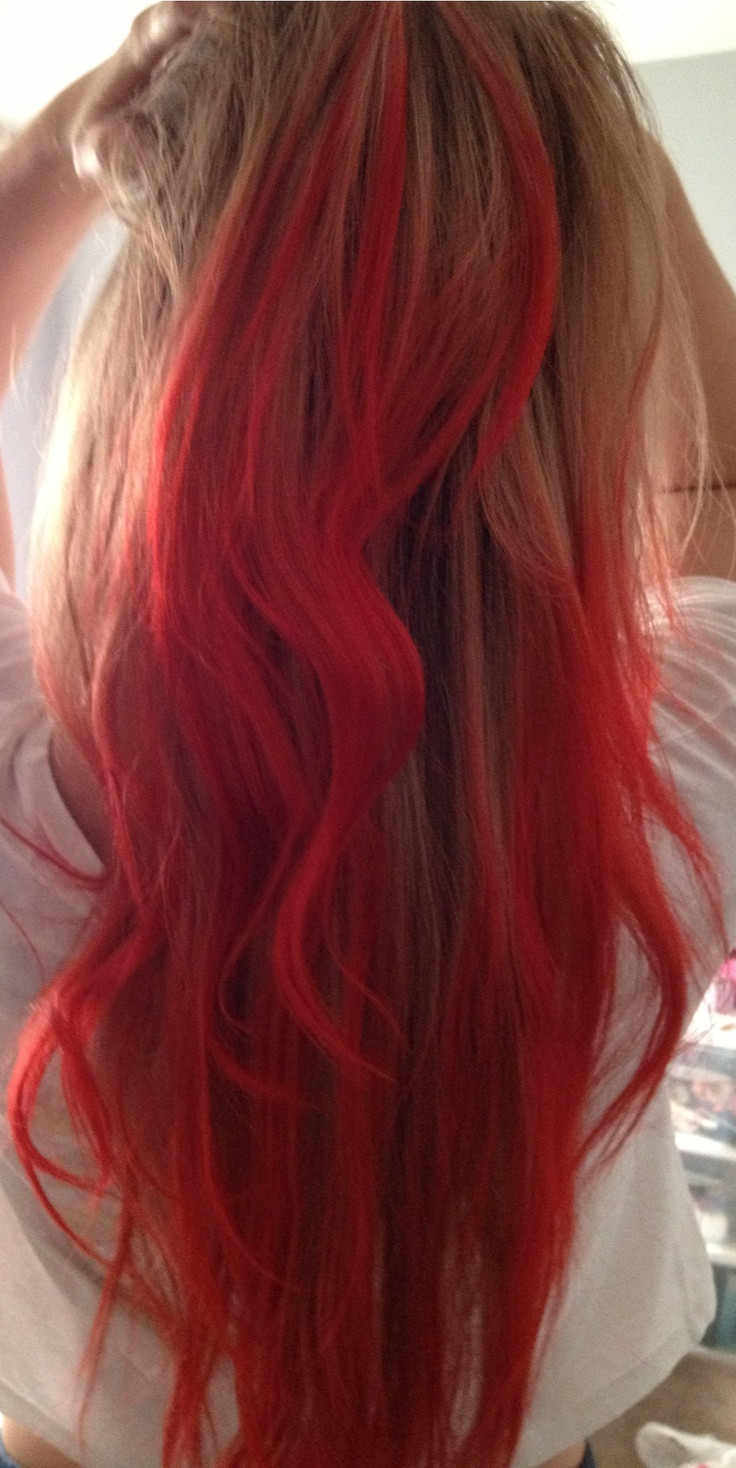 DIY Dip Dye Hair
 DIY Dip dyed hair w red koolaid mix Easy & fun to do