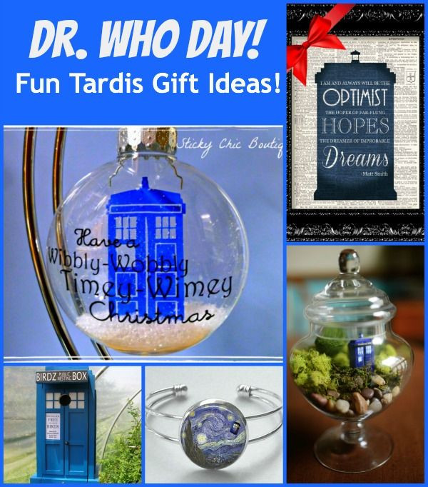 DIY Doctor Who Gifts
 Dr Who Day 8 fun Tardis t ideas