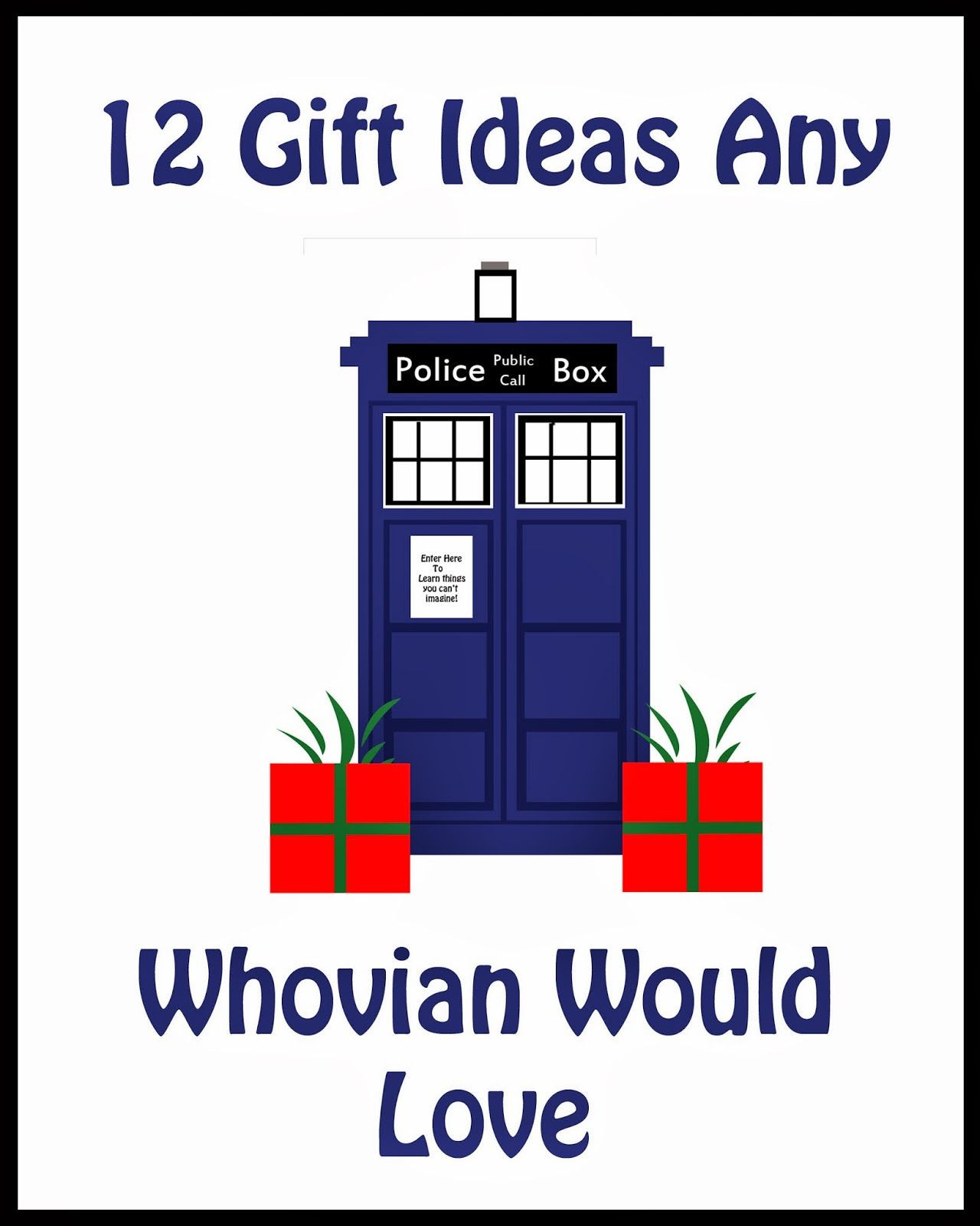 DIY Doctor Who Gifts
 12 Gifts any Whovian Would love Perfect ts for the