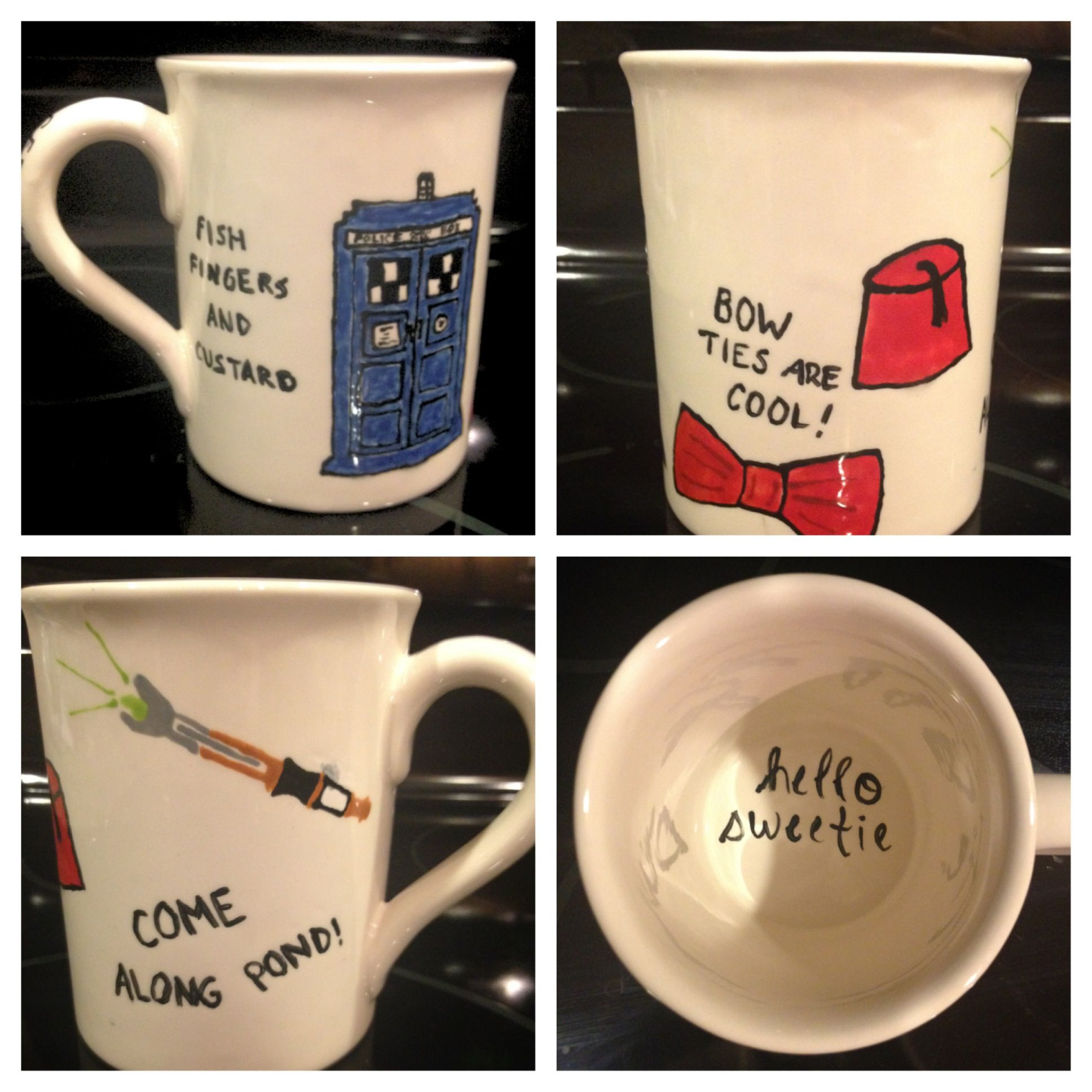 DIY Doctor Who Gifts
 My Doctor Who coffee mug Hello Sweetie