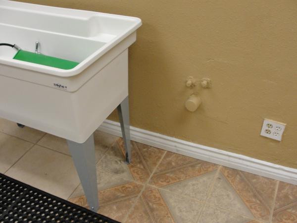 DIY Dog Bath
 Installing a freestanding tub in a dog grooming salon