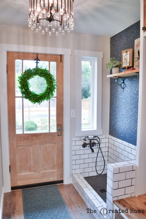 DIY Dog Bath
 DIY Mudroom with Dog Bath The Created Home